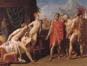 Achilles Receives the Envoys of Agamemnon (mk04) Jean Auguste Dominique Ingres